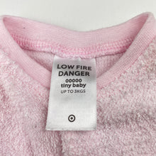 Load image into Gallery viewer, Girls Target, pink terry coverall / romper, GUC, size 00000,  