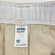 Load image into Gallery viewer, Boys Anko, linen / cotton shorts, elasticated, EUC, size 12,  