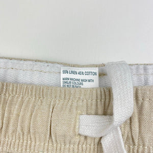Boys Anko, linen / cotton shorts, elasticated, EUC, size 12,  