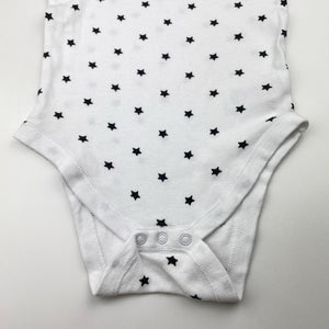 Unisex Primark, cotton bodysuit / romper, stars, FUC, size 2,  