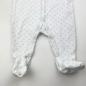 Unisex Marquise, cotton coverall / romper, stars, FUC, size 0000,  