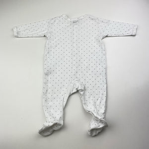 Unisex Marquise, cotton coverall / romper, stars, FUC, size 0000,  
