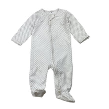 Load image into Gallery viewer, Unisex Target, stretchy organic cotton blend zip coverall / romper, FUC, size 000,  