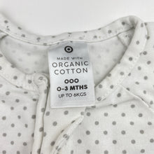 Load image into Gallery viewer, Unisex Target, stretchy organic cotton blend zip coverall / romper, FUC, size 000,  