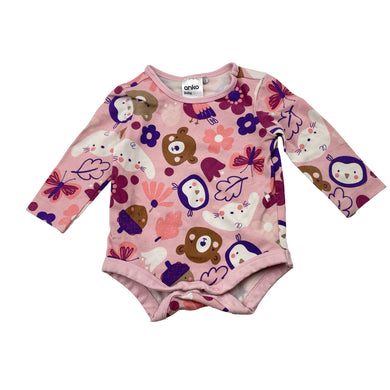 Girls Anko, stretchy bodysuit / romper, FUC, size 000,  