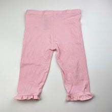 Load image into Gallery viewer, Girls So Cute, pink cropped leggings / bottoms, Inside leg: 21cm, GUC, size 2-3,  