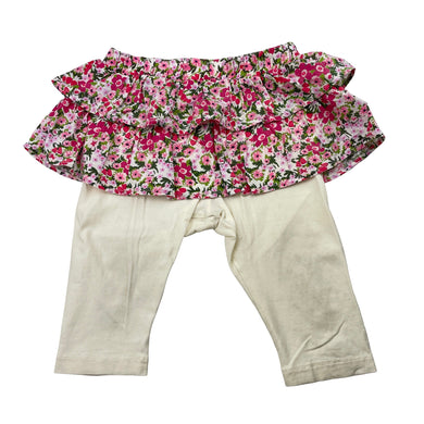 Girls PuddleDucklings, all-in-one cotton leggings / skirt, elasticated, GUC, size 1,  