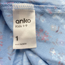 Load image into Gallery viewer, Girls Anko, cotton long sleeve dress, rabbits, FUC, size 1, L: 42cm