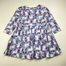 Load image into Gallery viewer, Girls Anko, cotton long sleeve dress, rabbits, FUC, size 1, L: 42cm