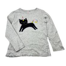 Load image into Gallery viewer, Girls Cotton On, long sleeve tee / top, cat, FUC, size 5,  
