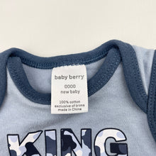 Load image into Gallery viewer, Boys Baby Berry, cotton singletsuit romper, GUC, size 0000,  