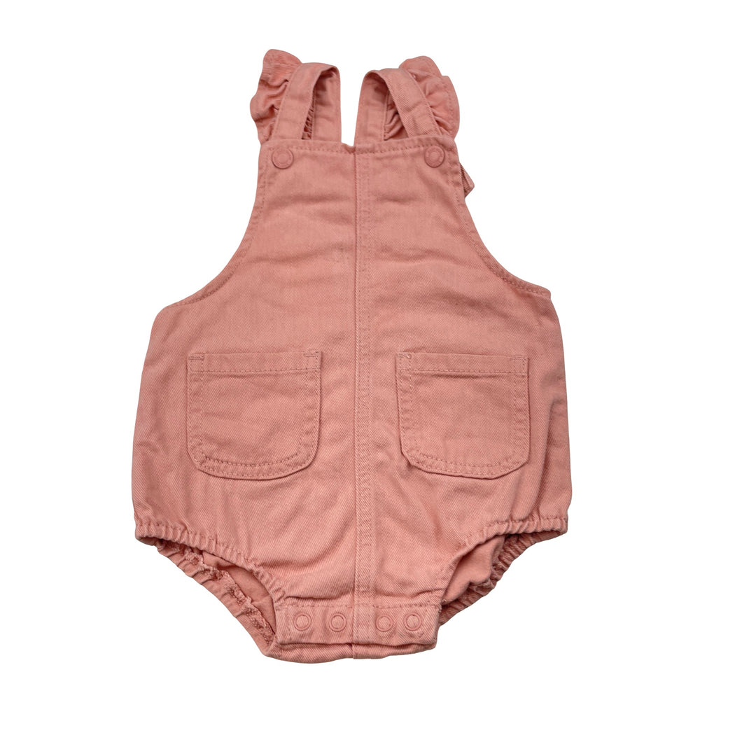 Girls Baby Berry, pink cotton romper, GUC, size 0,  