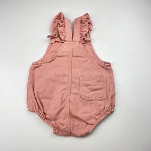 Girls Baby Berry, pink cotton romper, GUC, size 0,  