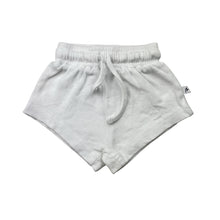 Load image into Gallery viewer, Girls Mini Heritage, organic cotton blend shorts, elasticated, EUC, size 0,  
