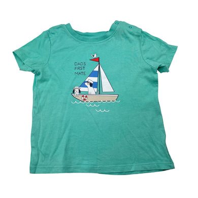 Boys Dymples, cotton tee / top, boat, FUC, size 2,  