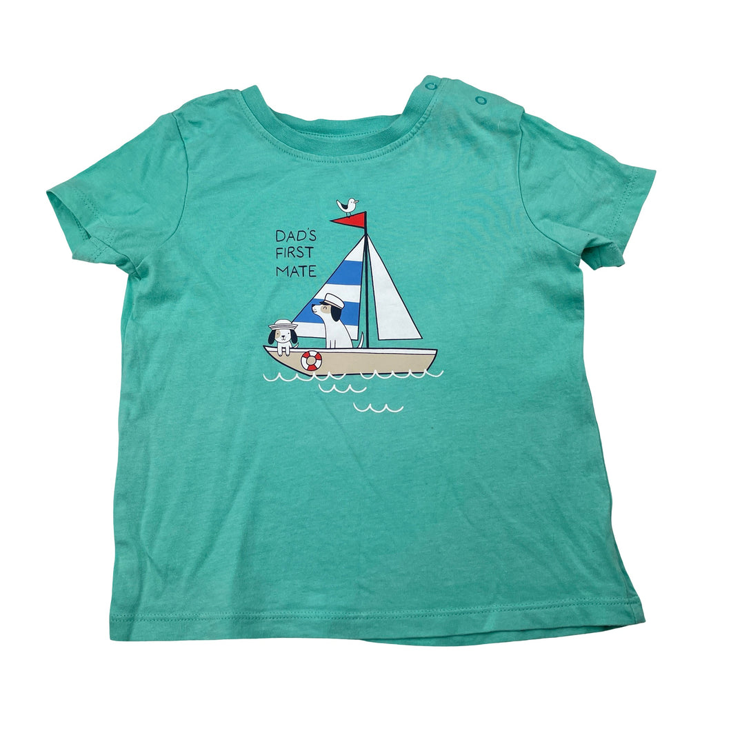 Boys Dymples, cotton tee / top, boat, FUC, size 2,  