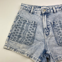 Load image into Gallery viewer, Girls Target, blue denim shorts, W: 29cm across, FUC, size 9,  