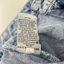 Load image into Gallery viewer, Girls Target, blue denim shorts, W: 29cm across, FUC, size 9,  