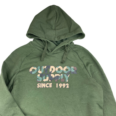 Boys KID, khaki fleece lined hoodie sweater, GUC, size 12,  