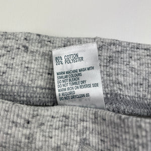 Unisex Anko, grey marle fleece lined track pants, Inside leg: 59cm, FUC, size 10,  