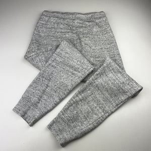 Unisex Anko, grey marle fleece lined track pants, Inside leg: 59cm, FUC, size 10,  