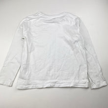 Load image into Gallery viewer, Unisex Anko, white cotton long sleeve tee / top, FUC, size 5,  