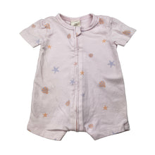 Load image into Gallery viewer, Girls Baby Berry, organic cotton blend zip romper, GUC, size 0000,  