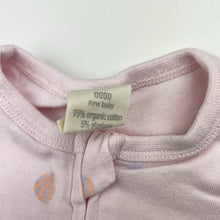 Load image into Gallery viewer, Girls Baby Berry, organic cotton blend zip romper, GUC, size 0000,  