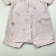 Load image into Gallery viewer, Girls Baby Berry, organic cotton blend zip romper, GUC, size 0000,  