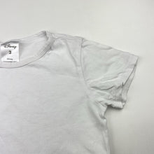 Load image into Gallery viewer, Girls Disney, white cotton tee / top, GUC, size 3,  