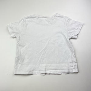 Girls Disney, white cotton tee / top, GUC, size 3,  