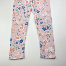 Load image into Gallery viewer, Girls Lily &amp; Dan, floral stretchy leggings, Inside leg: 39cm, GUC, size 6,  