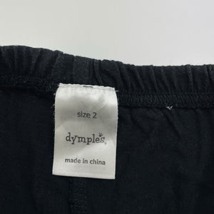 Girls Dymples, lightweight cotton shorts, elasticated, FUC, size 2,  