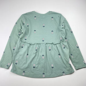 Girls Target, floral long sleeve pyjama top, FUC, size 5,  