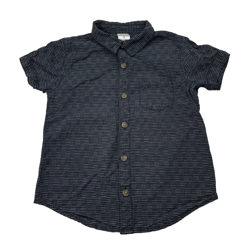Boys H&T, cotton short sleeve shirt, GUC, size 3,  