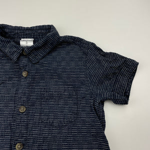 Boys H&T, cotton short sleeve shirt, GUC, size 3,  