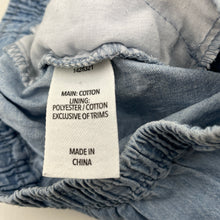 Load image into Gallery viewer, Girls 1964 Denim Co, chambray cotton shorts, elasticated, FUC, size 5,  