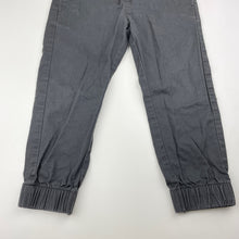 Load image into Gallery viewer, Boys Anko, grey cotton casual pants, elasticated, Inside leg: 34.5cm, GUC, size 3,  
