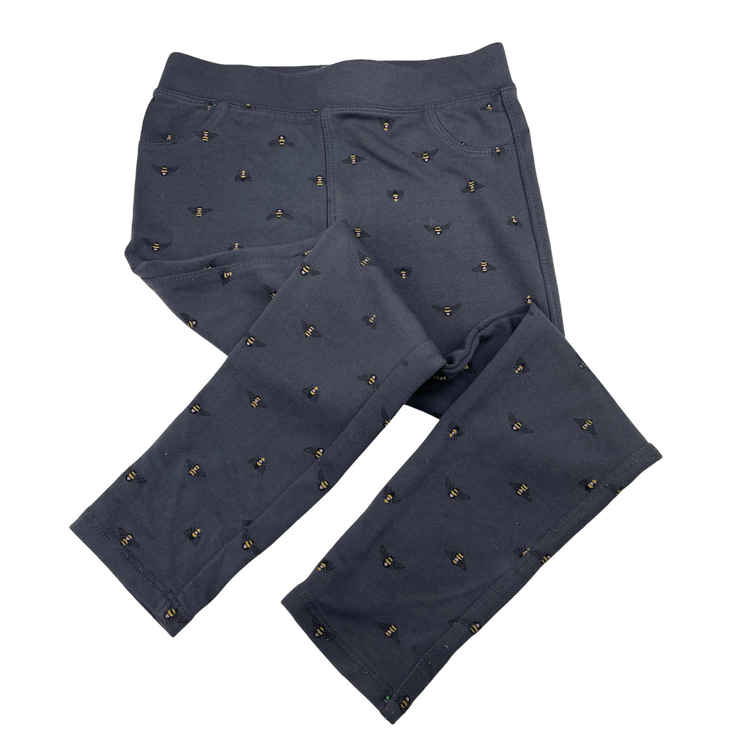 Girls Target, grey stretchy pants, elasticated, Inside leg: 41cm, FUC, size 5,  