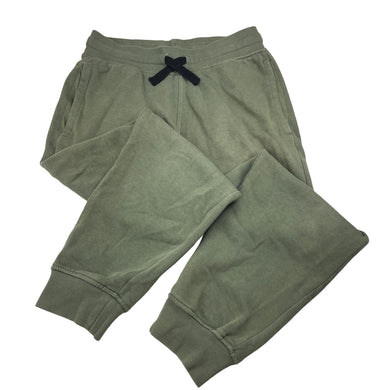 Boys H&M, khaki fleece lined track pants, elasticated, Inside leg: 54cm, FUC, size 10,  