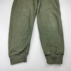 Boys H&M, khaki fleece lined track pants, elasticated, Inside leg: 54cm, FUC, size 10,  