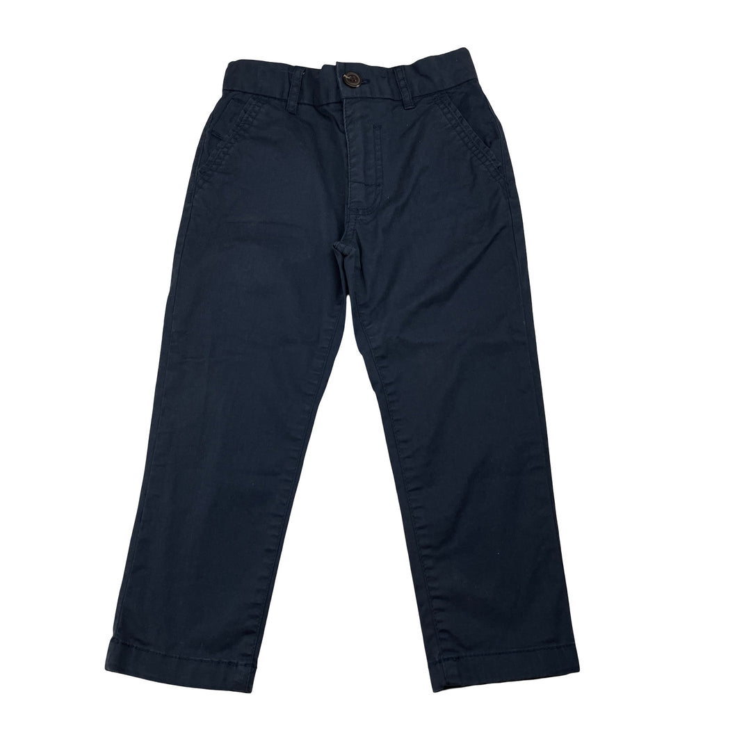 Boys Target, navy stretch cotton chino pants, adjustable, Inside leg: 35.5cm, GUC, size 3,  