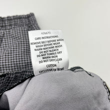 Load image into Gallery viewer, Boys Peter Morrissey, houndstooth cotton pants, adjustable, Inside leg: 26.5cm, EUC, size 1,  