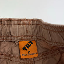 Load image into Gallery viewer, Boys Tilt, cotton casual pants, elasticated, Inside leg: 33.5cm, GUC, size 2,  