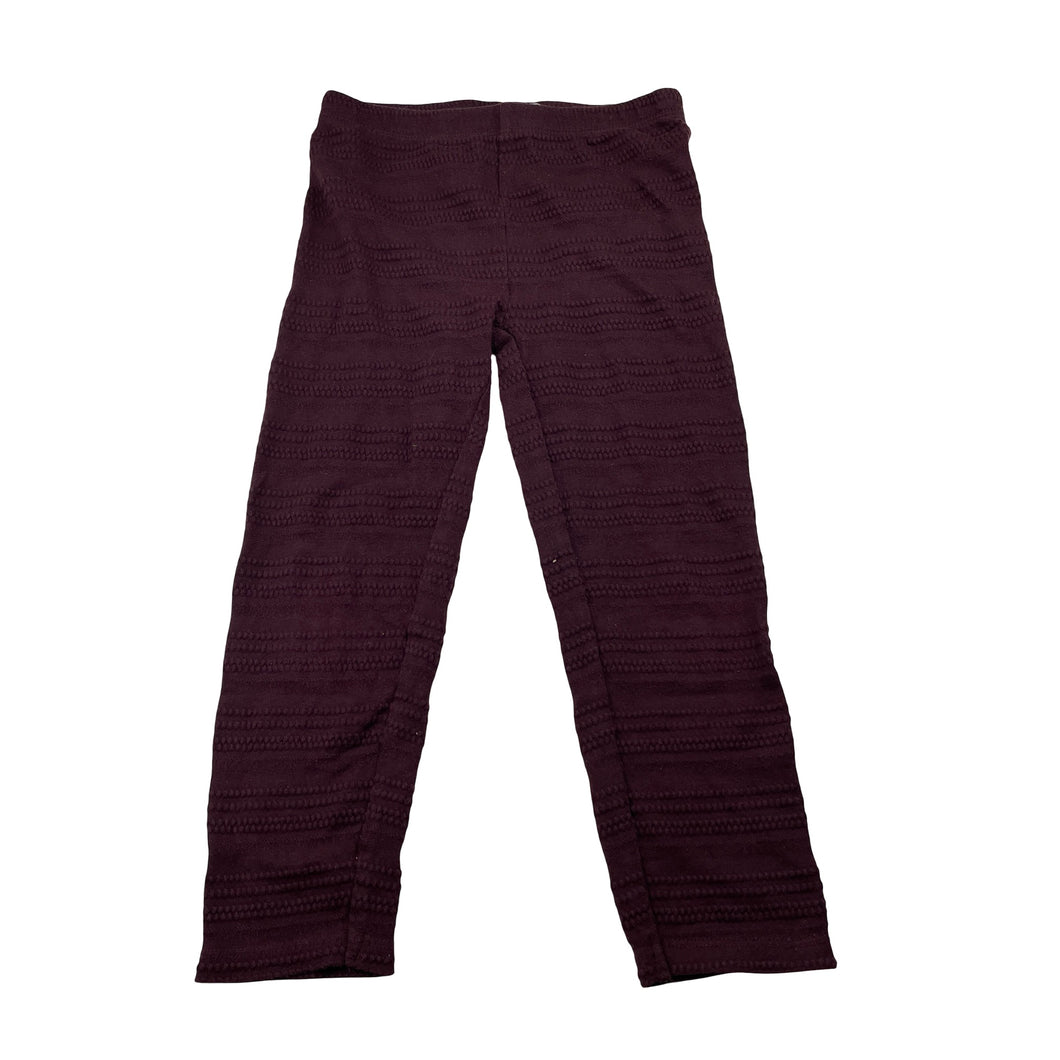 Girls Anko, textured leggings, elasticated, Inside leg: 36cm, GUC, size 5,  