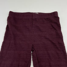 Load image into Gallery viewer, Girls Anko, textured leggings, elasticated, Inside leg: 36cm, GUC, size 5,  