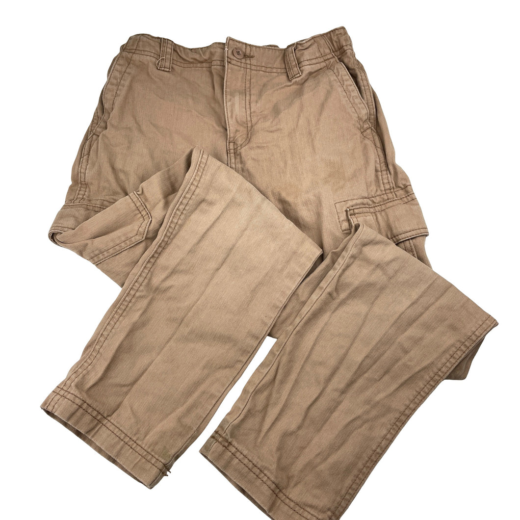Boys Cotton On, cotton cargo pants, adjustable, Inside leg: 60cm, mark back left hem, FUC, size 9-10,  