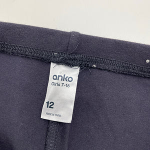 Girls Anko, stretchy leggings, elasticated, Inside leg: 60cm, GUC, size 12,  