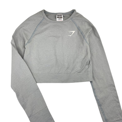 Womens GYMSHARK, cropped long sleeve activewear top, EUC, size XS,  