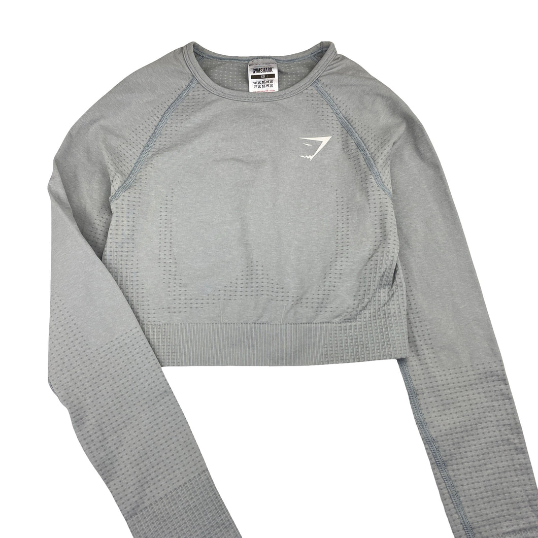Womens GYMSHARK, cropped long sleeve activewear top, EUC, size XS,  